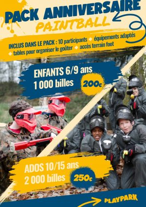 Pack anniversaire Paintball