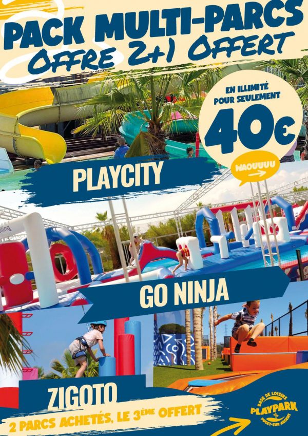 Pack 2 + 1 Multi-parcs